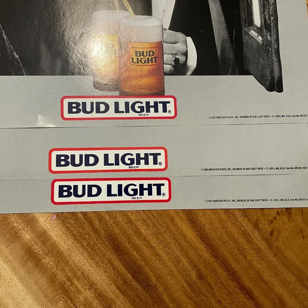 Bud Light Fright Night Peak 80's Horror Poster Lot 3 Halloween Vtg 1985 - Picture 6 of 6